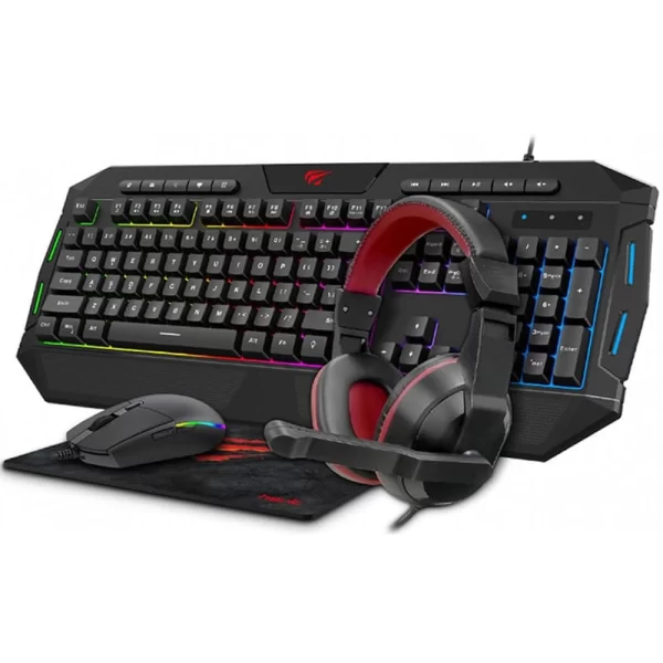 Combo Mouse + teclado + auricular + Mouse Pad